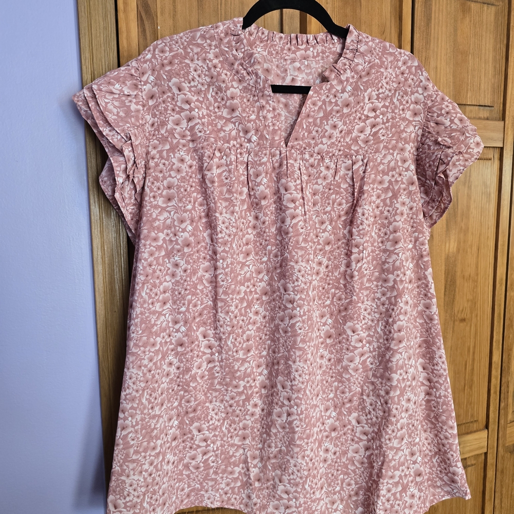 Floral Pink Women's Top